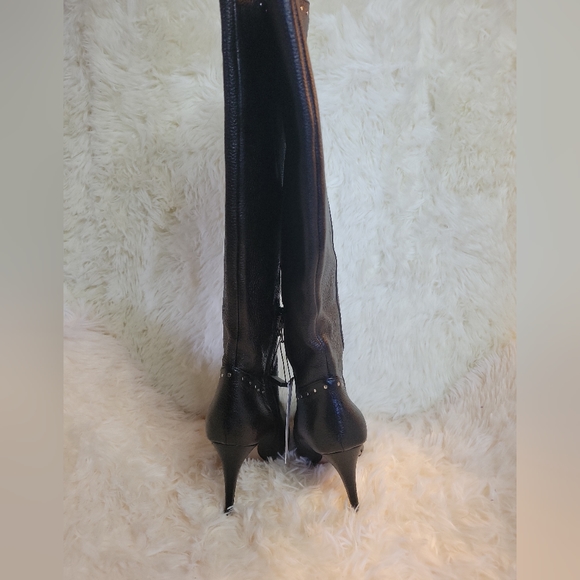 NEW WITH TAG VALENTINA ITAILIAN MADE LEATHER STELLETO BOOTS SIZE 8.5 - Picture 4 of 7